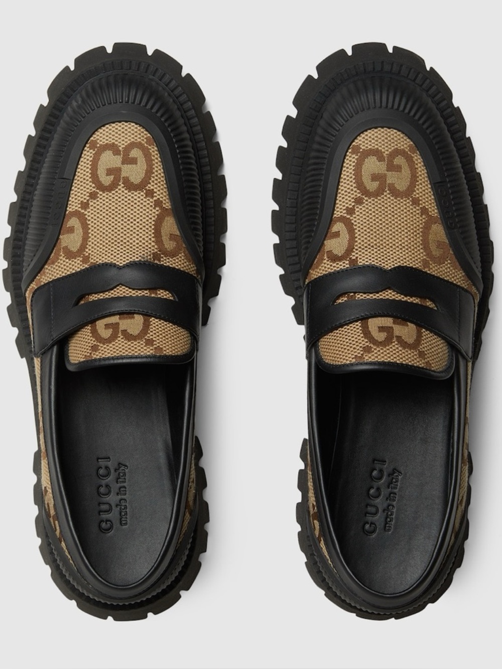 Gucci Men’s Brown GG Canvas Maxi Loafer